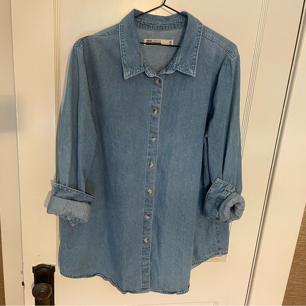 100% cotton Denim shirt by ASOS XL Tall